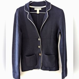 Banana Republic Navy Blue Sweater Button Jacket 💙 XS